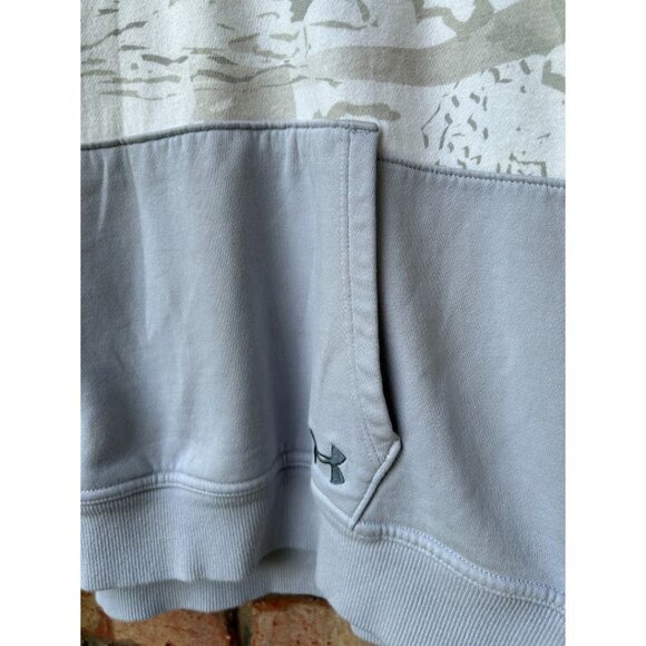 Under Armour Hoodie S Loose Fit Gray Camo Print - Picture 7 of 7
